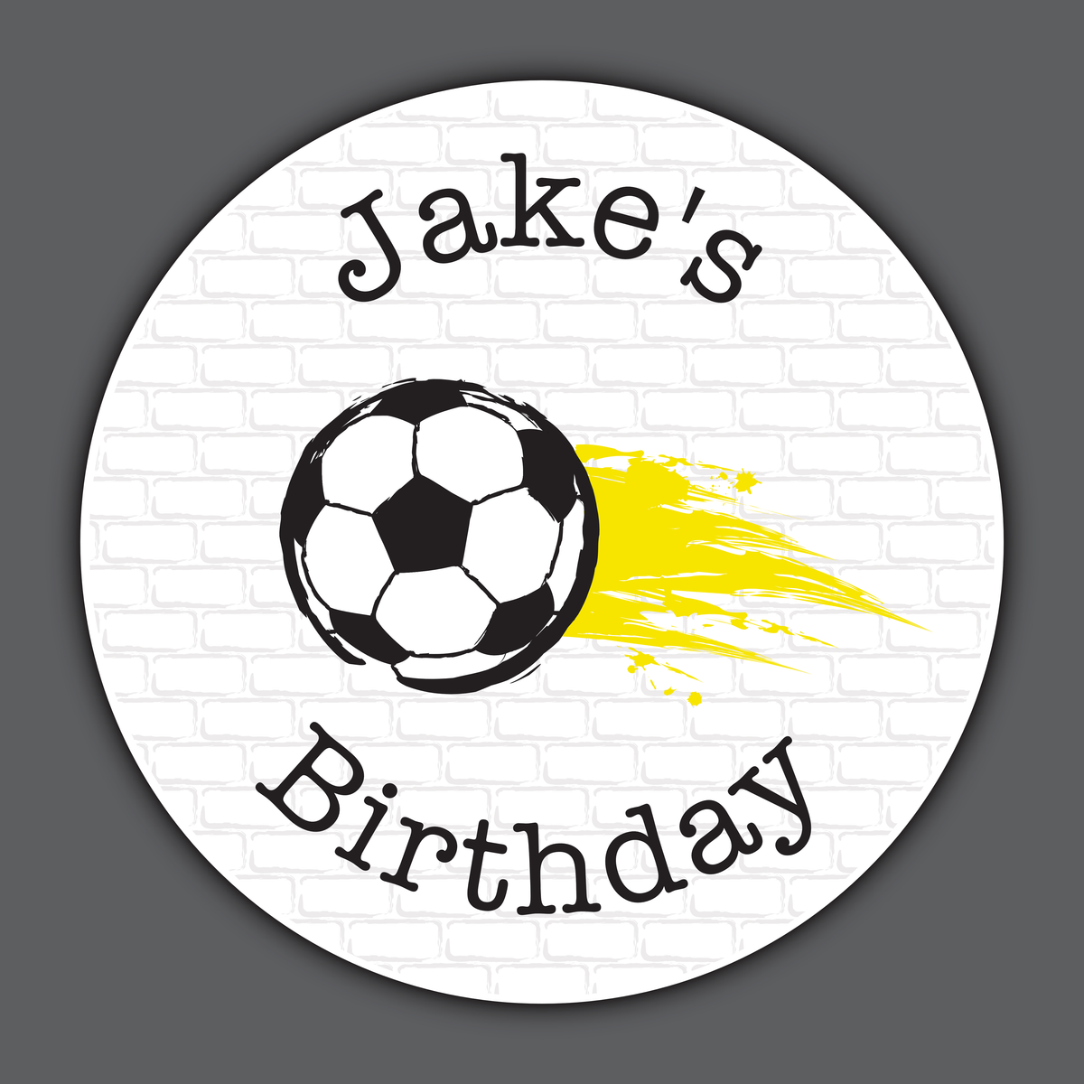 Football - Party Stickers - Birthday