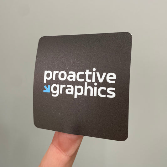 Die Cut Round Corner Square Vinyl Stickers