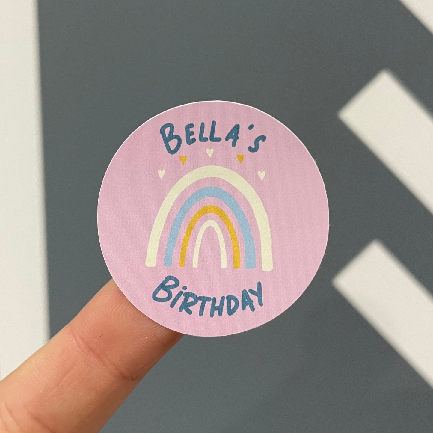 Rainbow - Party Stickers - Birthday