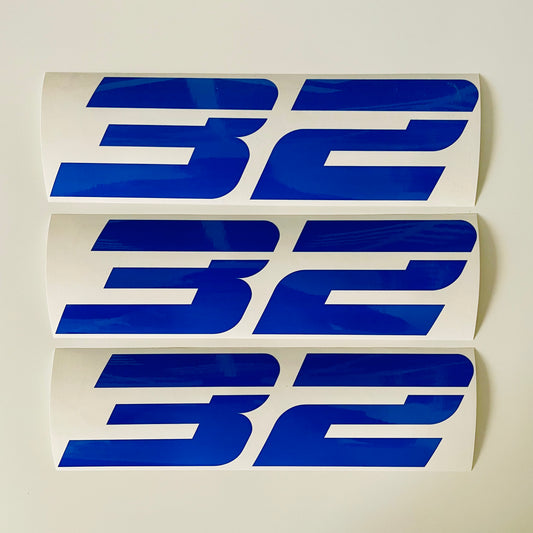 Racing Number Vinyl Graphics - Set of 3