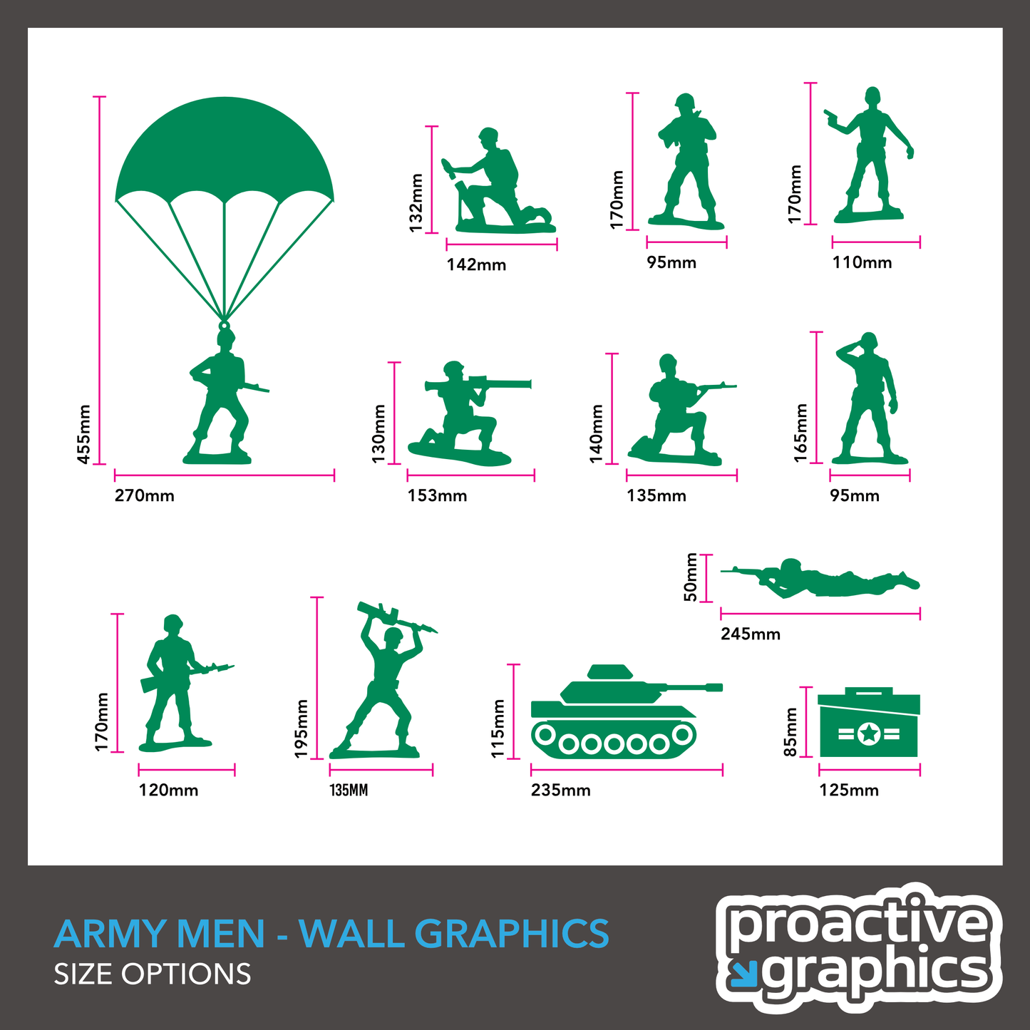 Army Men Vinyl Wall Graphics