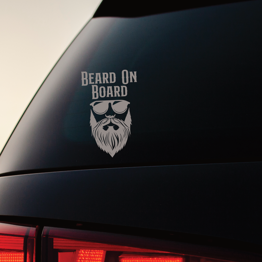 Beard On Board - Vinyl Sticker