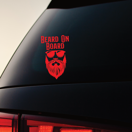 Beard On Board - Vinyl Sticker
