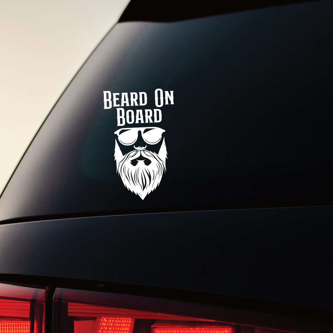 Beard On Board - Vinyl Sticker