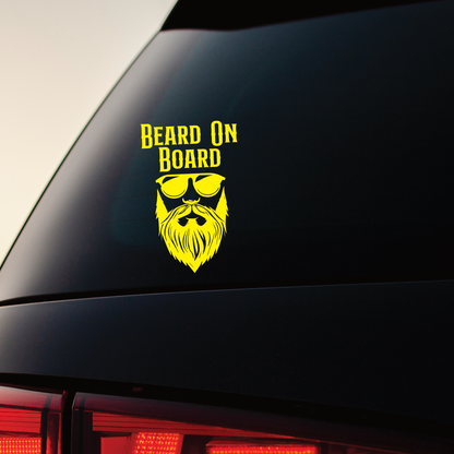 Beard On Board - Vinyl Sticker