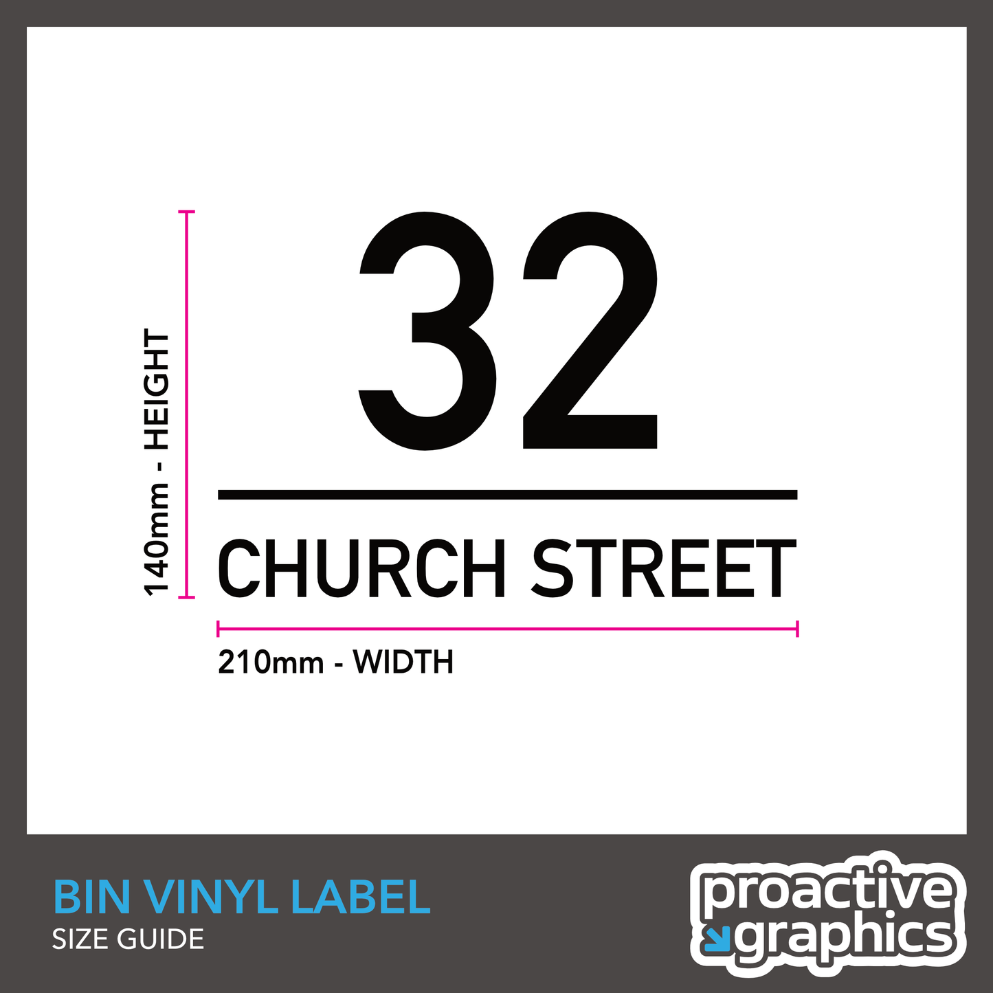 Outside Bin Vinyl Labels