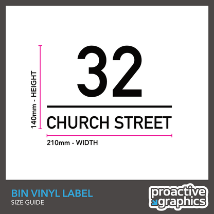 Outside Bin Vinyl Labels