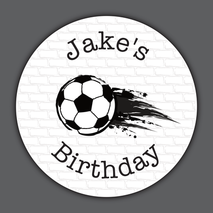 Football - Party Stickers - Birthday