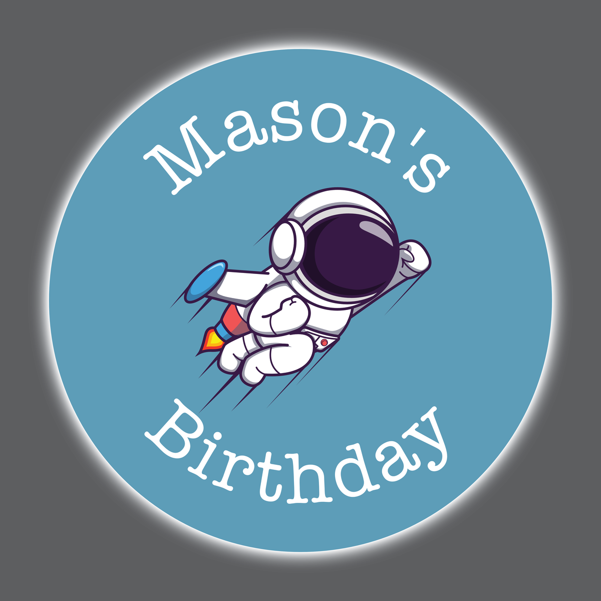 Astronaut - Party Stickers - Birthday