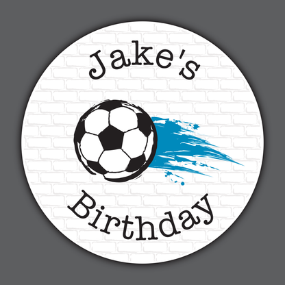 Football - Party Stickers - Birthday