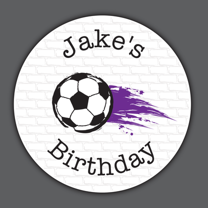 Football - Party Stickers - Birthday
