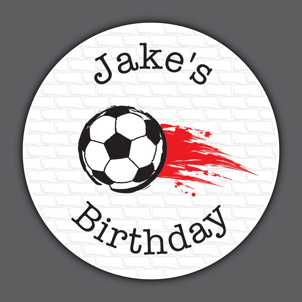 Football - Party Stickers - Birthday