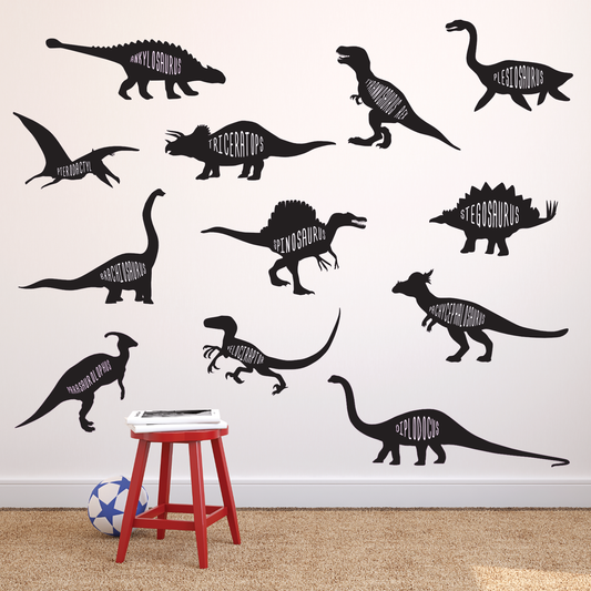 Dinosaur Vinyl Wall Graphics Set
