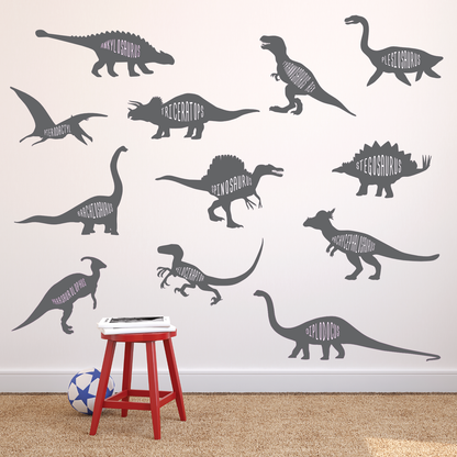 Dinosaur Vinyl Wall Graphics Set