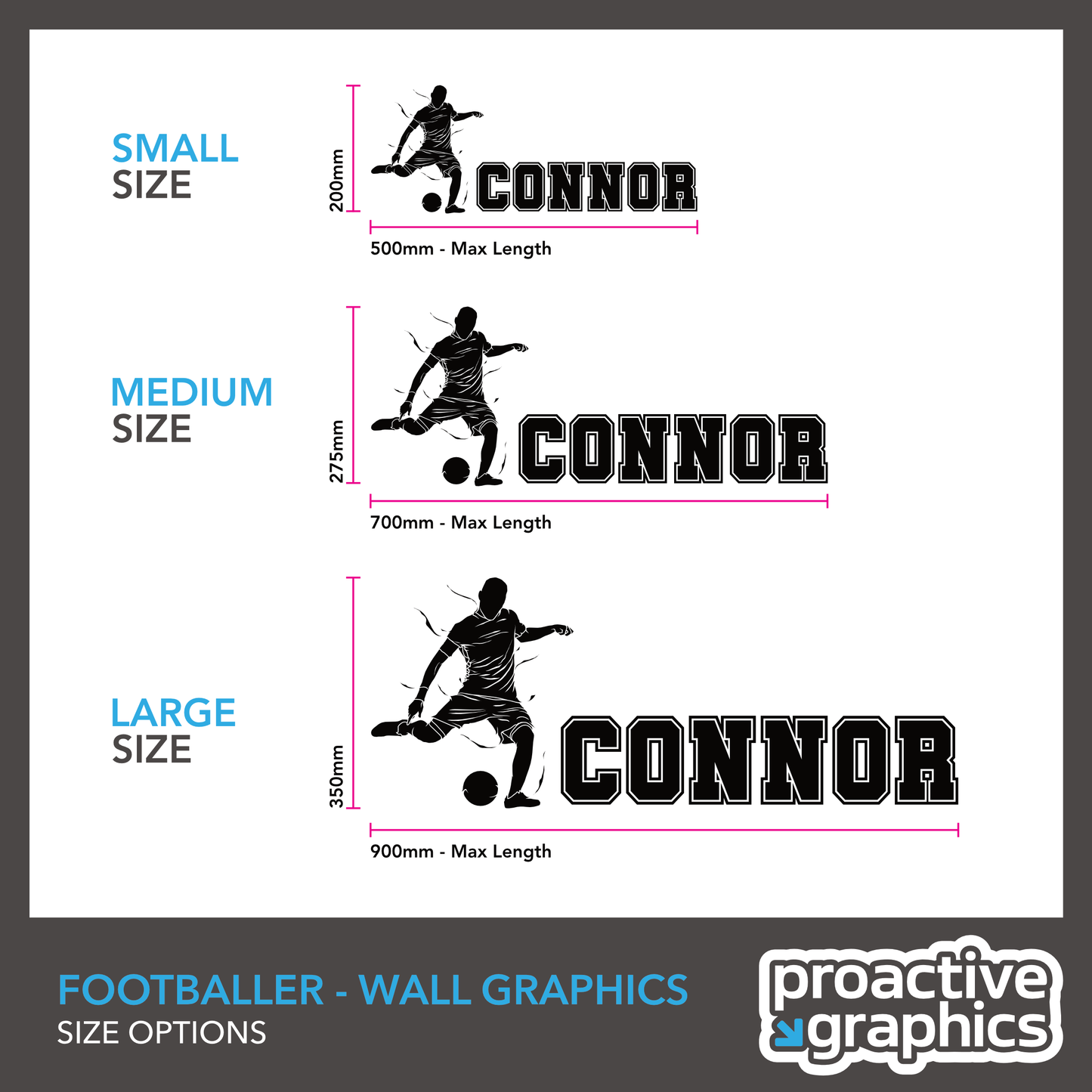 Footballer Wall Graphic