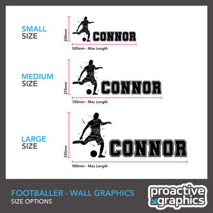 Footballer Wall Graphic