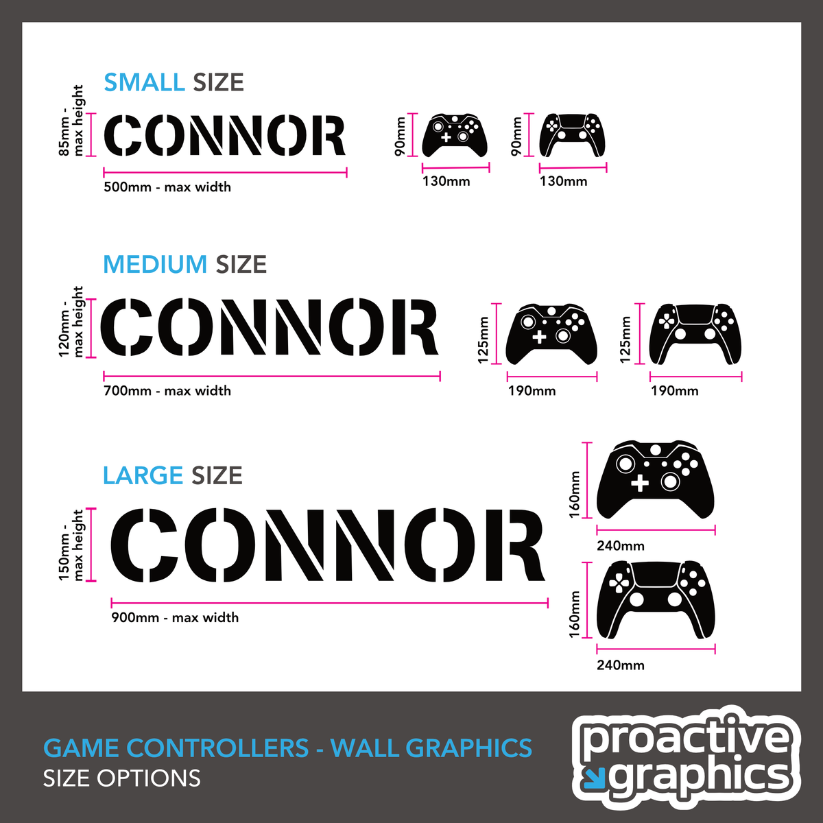 Game Controllers Vinyl Wall Graphic