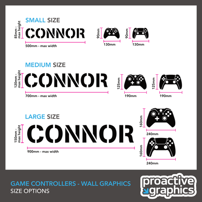 Game Controllers Vinyl Wall Graphic