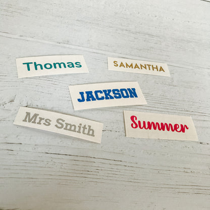 Travel Bottle Vinyl Labels