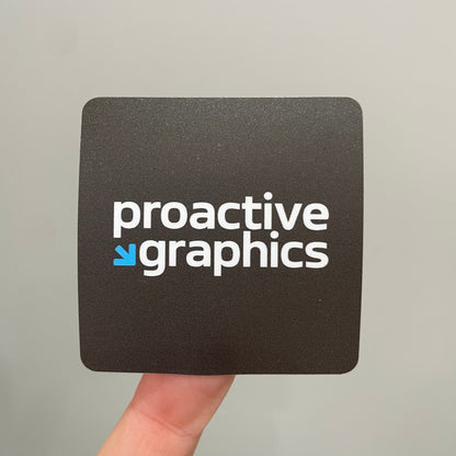 Die Cut Round Corner Square Vinyl Stickers