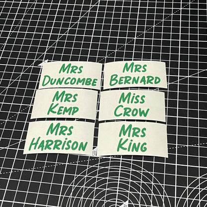 Travel Bottle Vinyl Labels