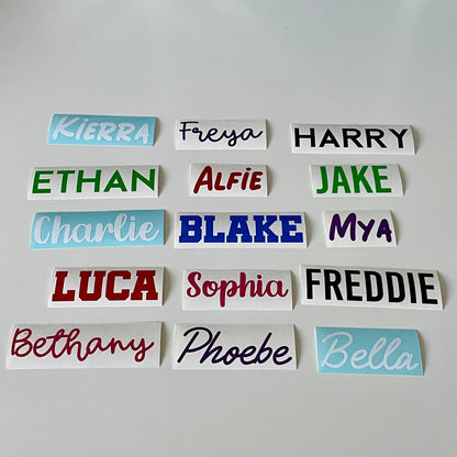 Water Bottle Vinyl Name Label