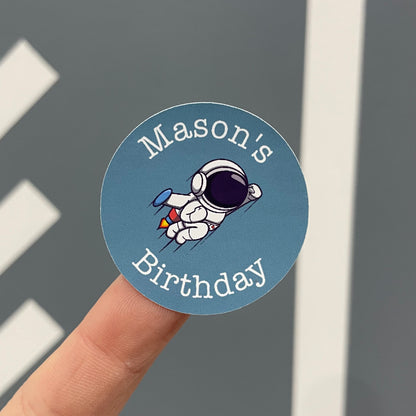 Astronaut - Party Stickers - Birthday