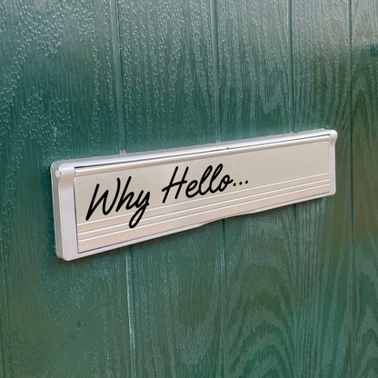 Why Hello... Letterbox Vinyl Label