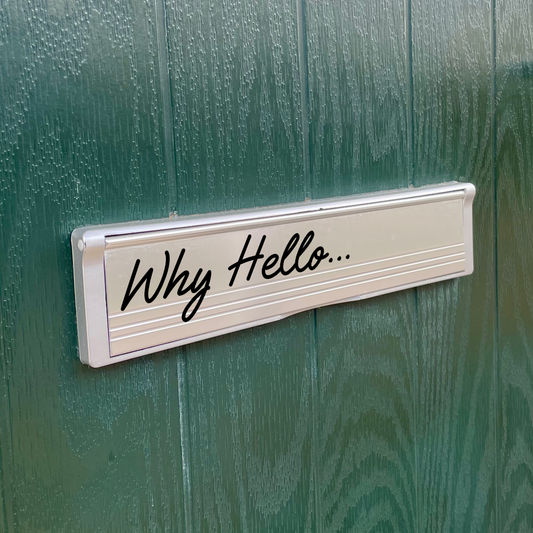Why Hello... Letterbox Vinyl Label