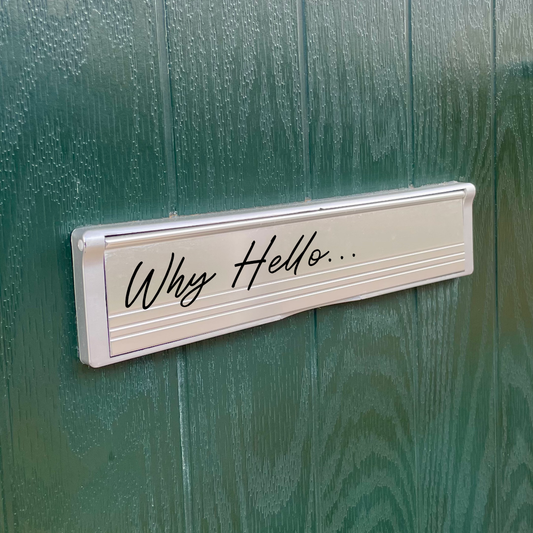 Why Hello... Letterbox Vinyl Label