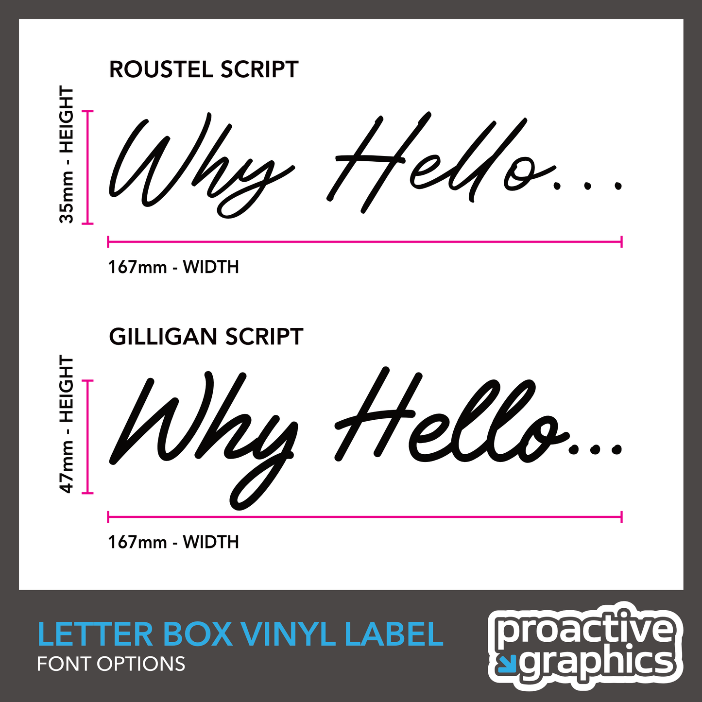 Why Hello... Letterbox Vinyl Label