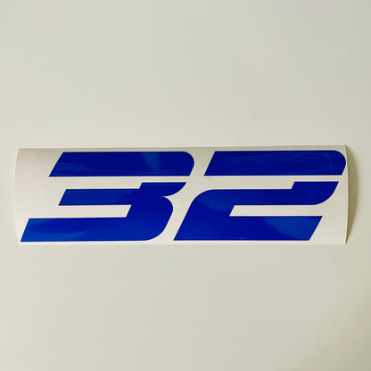 Racing Number Vinyl Graphics - Single Sticker