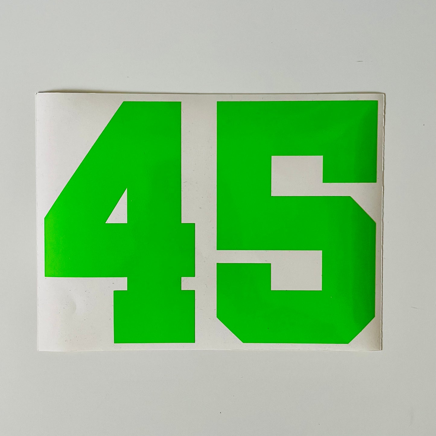 Racing Number Vinyl Graphics - Single Sticker