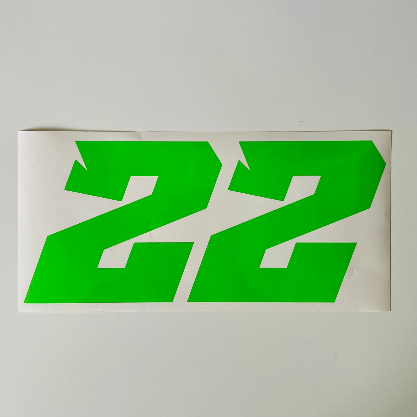 Racing Number Vinyl Graphics - Single Sticker