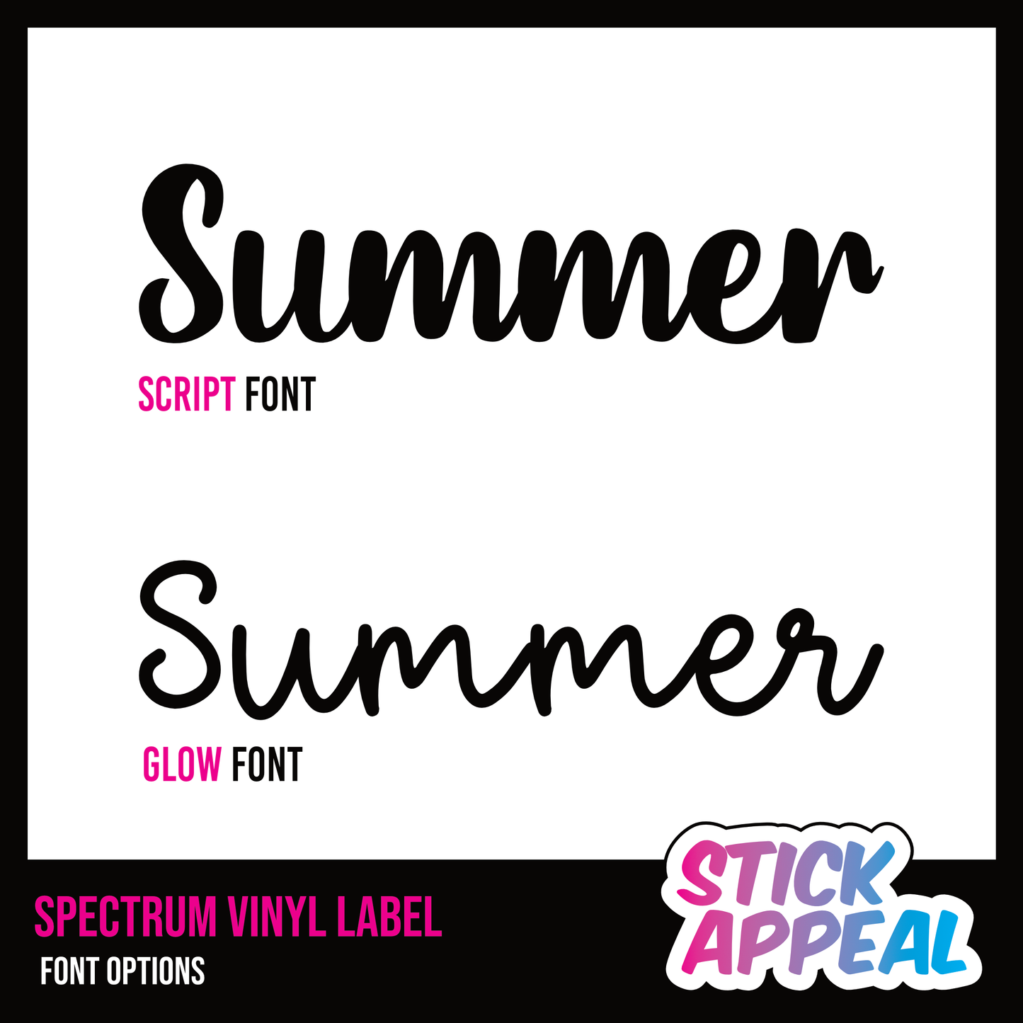 Spectrum Name Vinyl Label