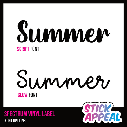 Spectrum Name Vinyl Label