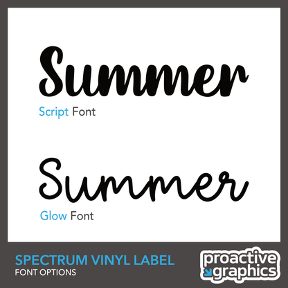 Spectrum Name Vinyl Label