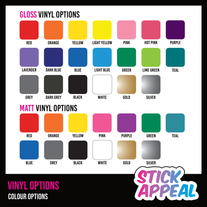 Outside Bin Vinyl Labels