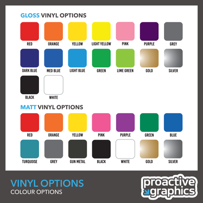 Outside Bin Vinyl Labels Numbers