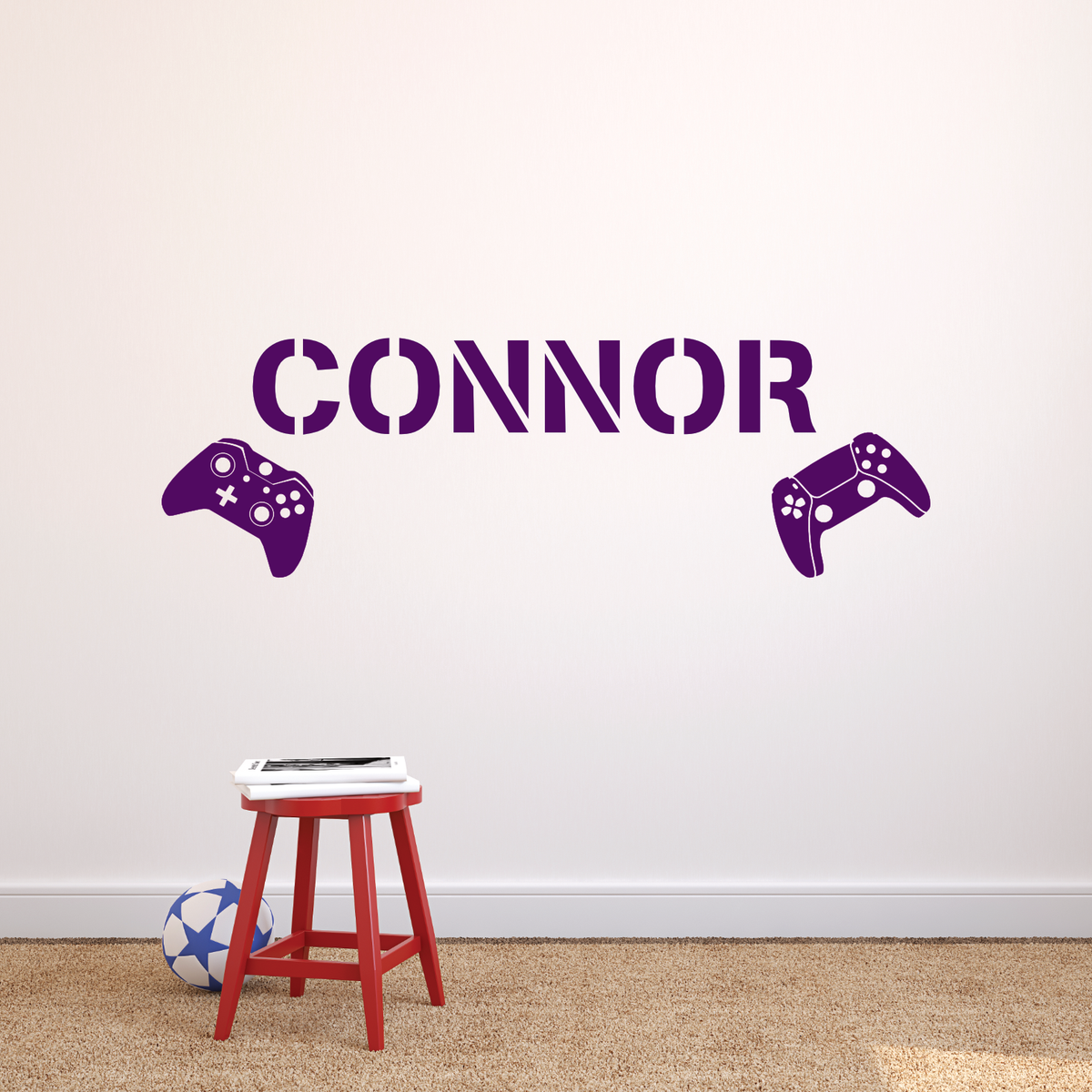 Game Controllers Vinyl Wall Graphic