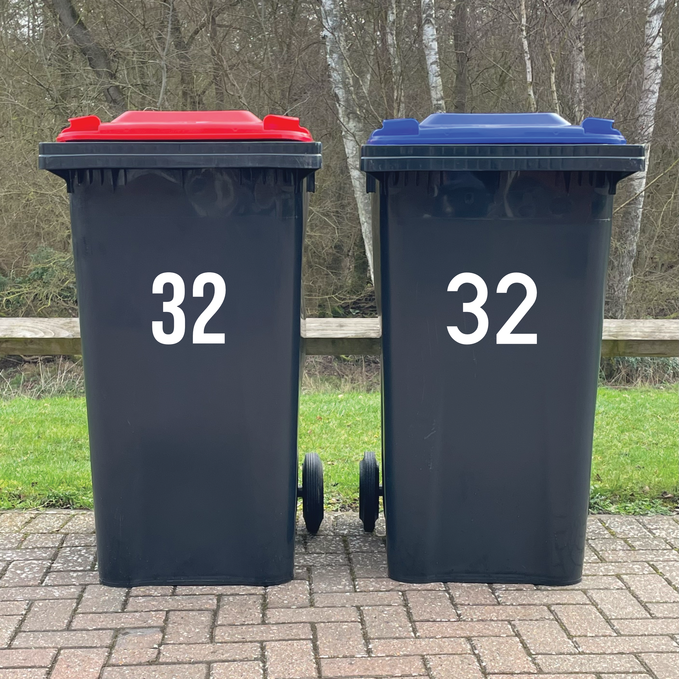 Outside Bin Vinyl Labels Numbers – Proactive Graphics